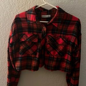Crop top flannel